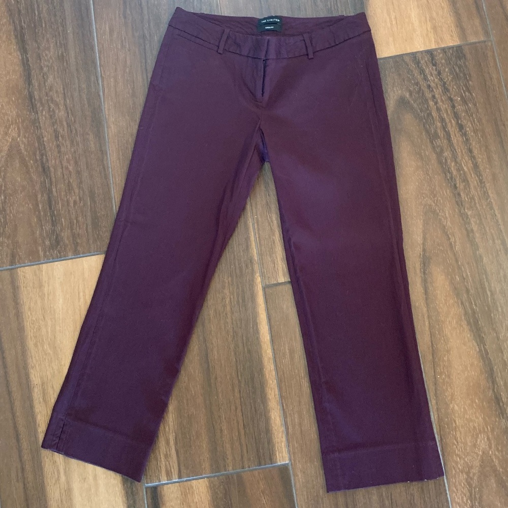 Plum colored capri pants